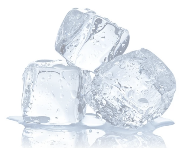 icy cubes